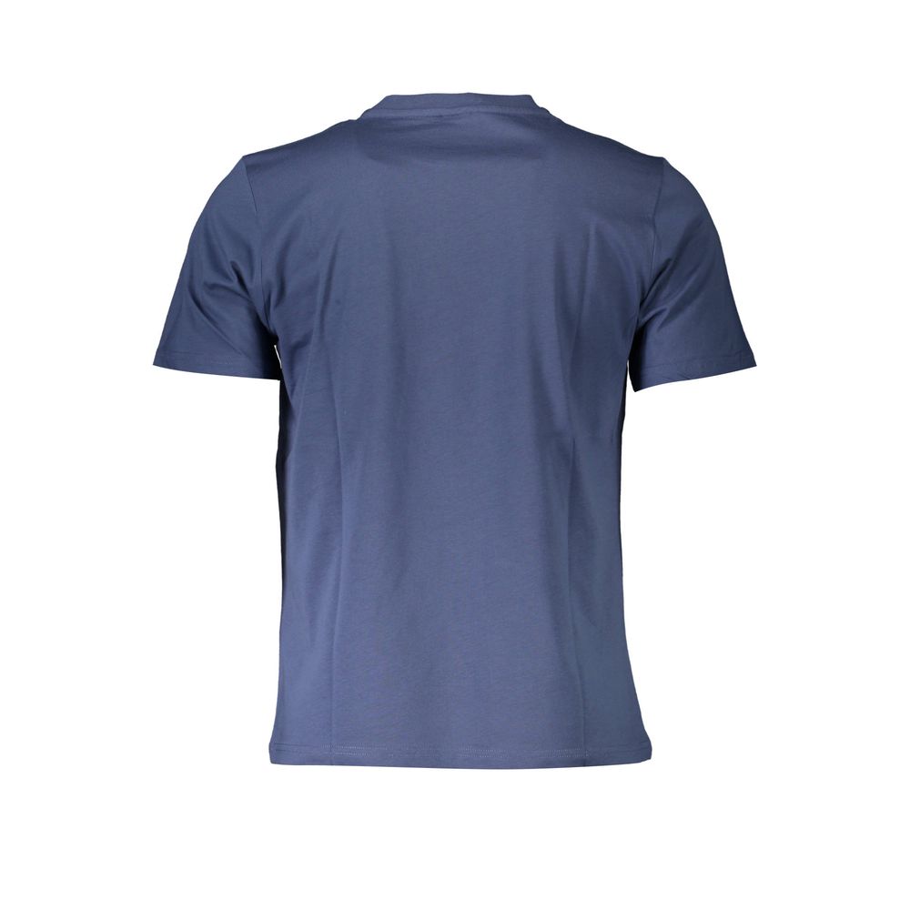 Blu Cotton Men T-Shirt - ventzia