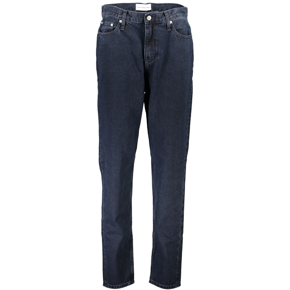 Blu Cotton Women Jeans - ventzia