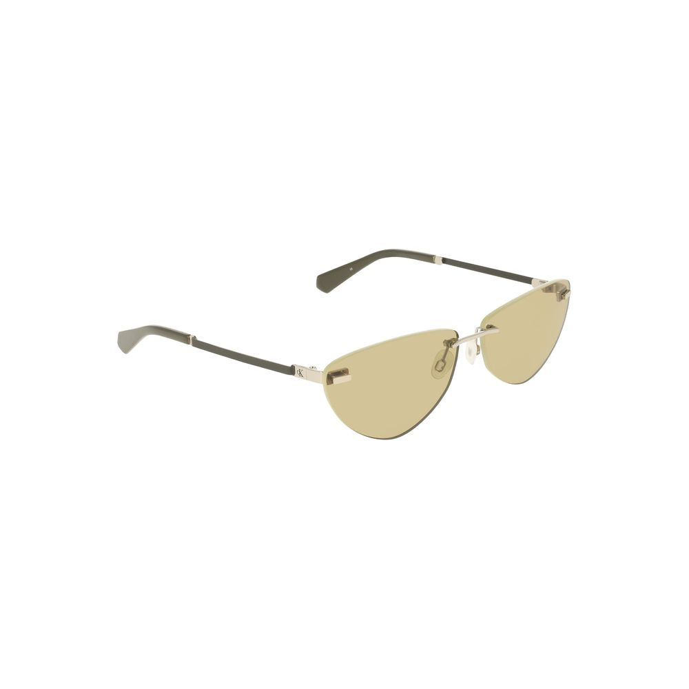 Green Metal Women Sunglass