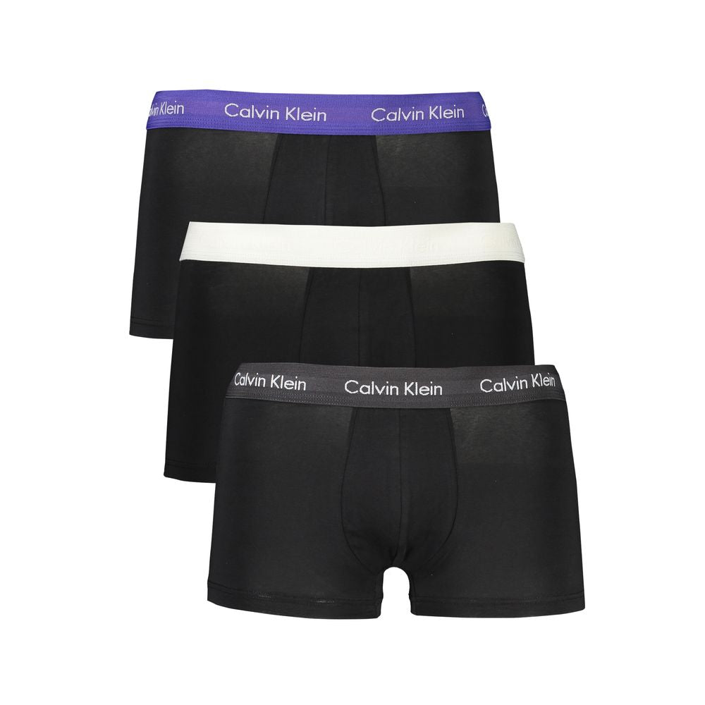 Black Cotton Men's Boxer
