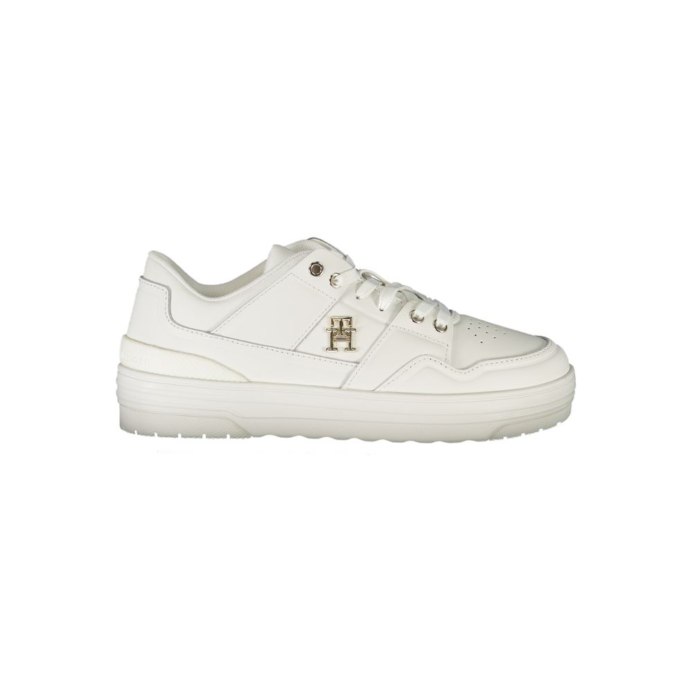 White Leather Women Sneaker - ventzia