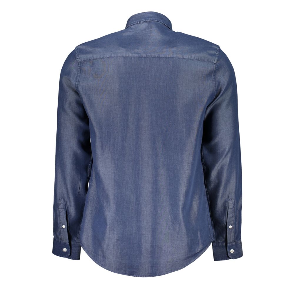 Blue Lyocell Men's Shirt - ventzia