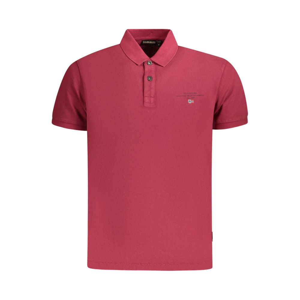 Red Cotton Polo Shirt