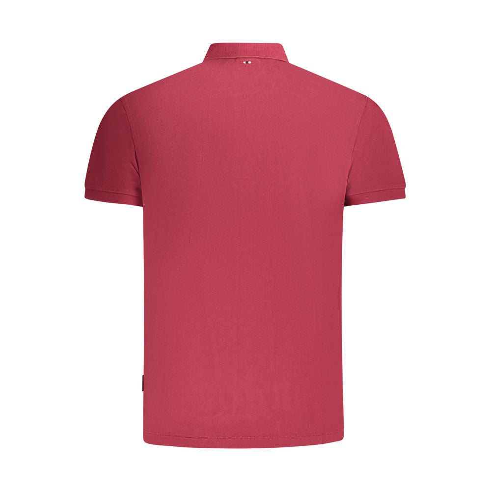 Red Cotton Polo Shirt