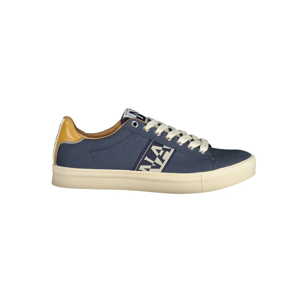 Blue Polyester Men Sneaker - ventzia