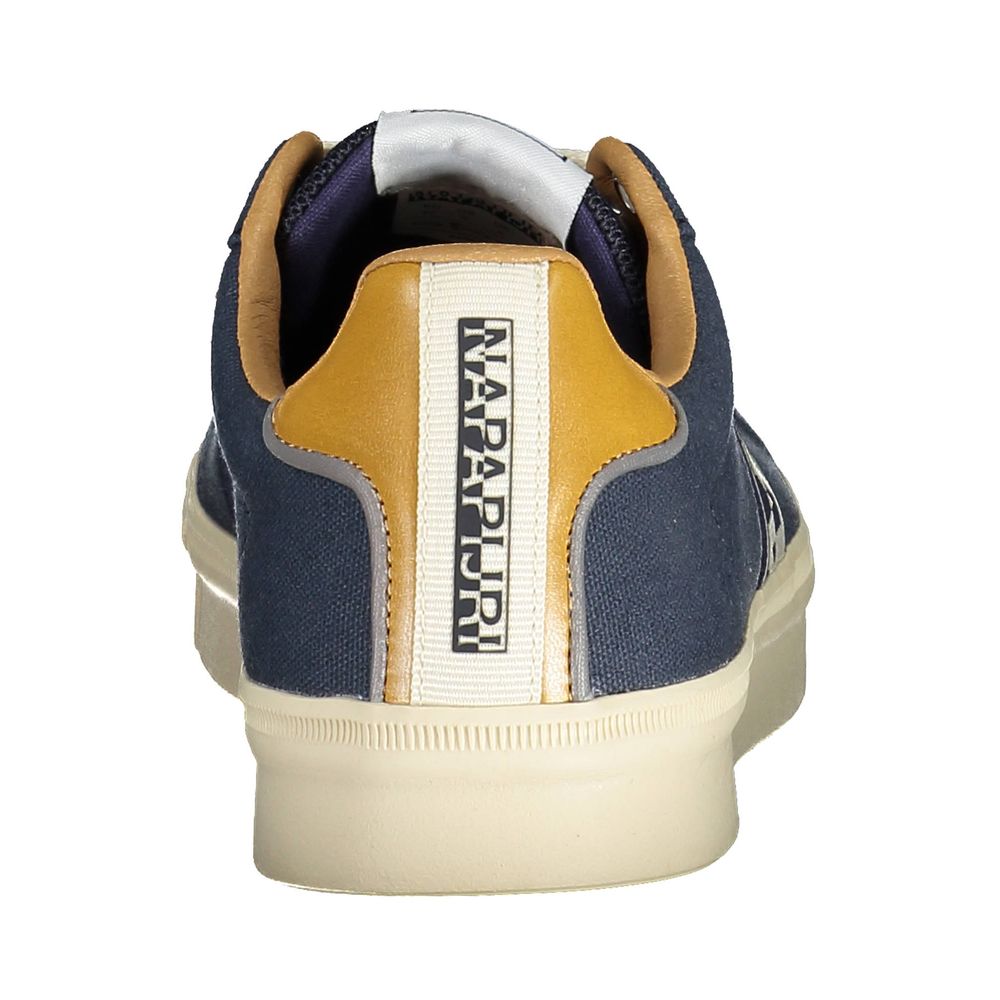 Blue Polyester Men Sneaker - ventzia