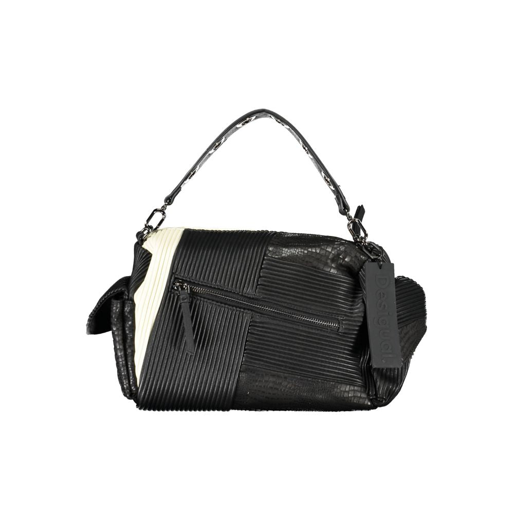 Nero Polyurethane Women Handbag