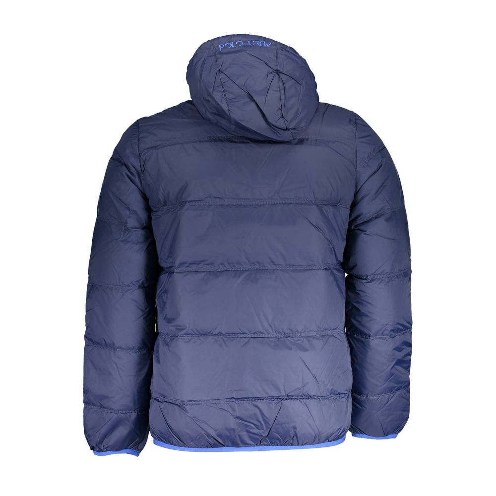 Blu Polyamide Men's Jacket - ventzia