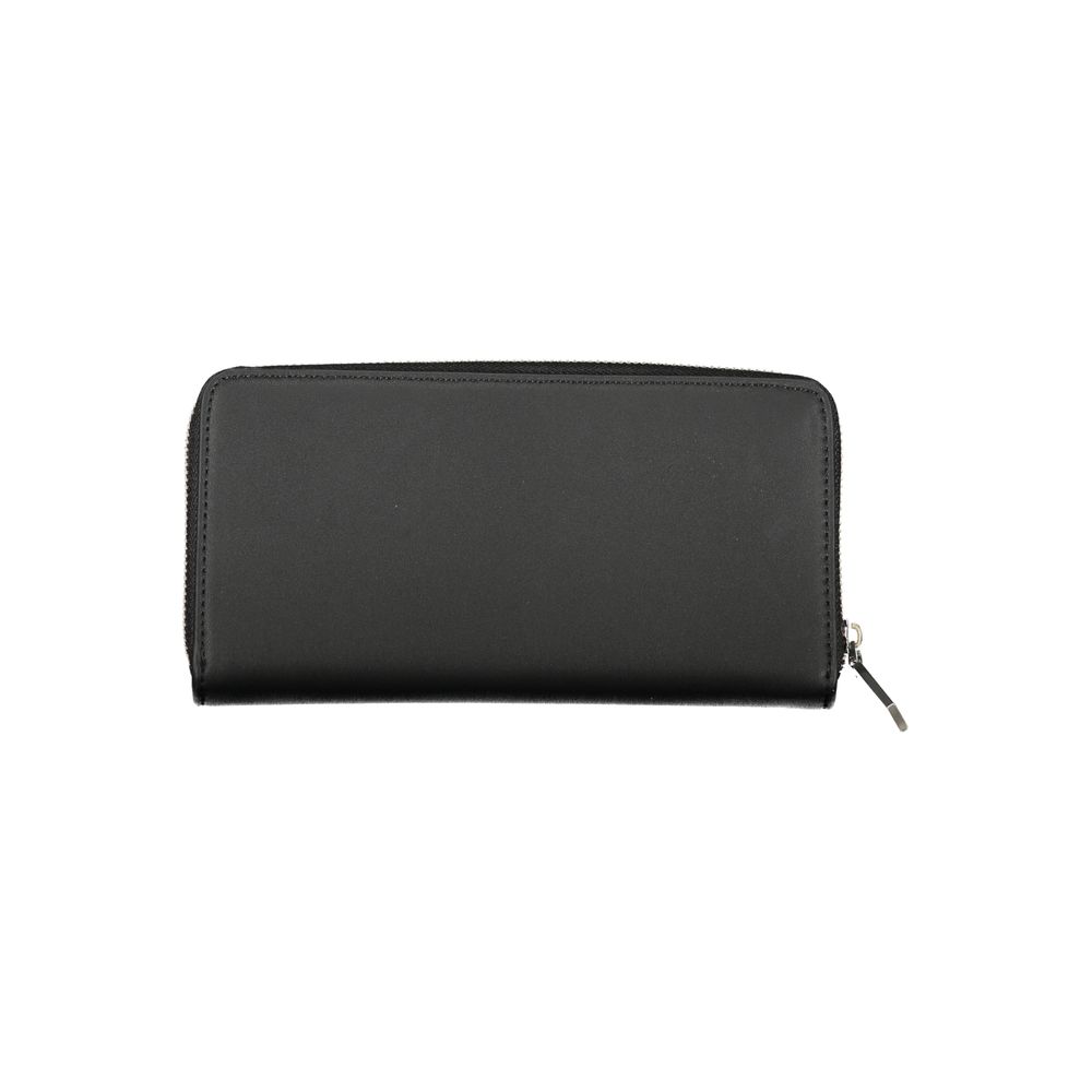 Black Polyester Women Wallet - ventzia