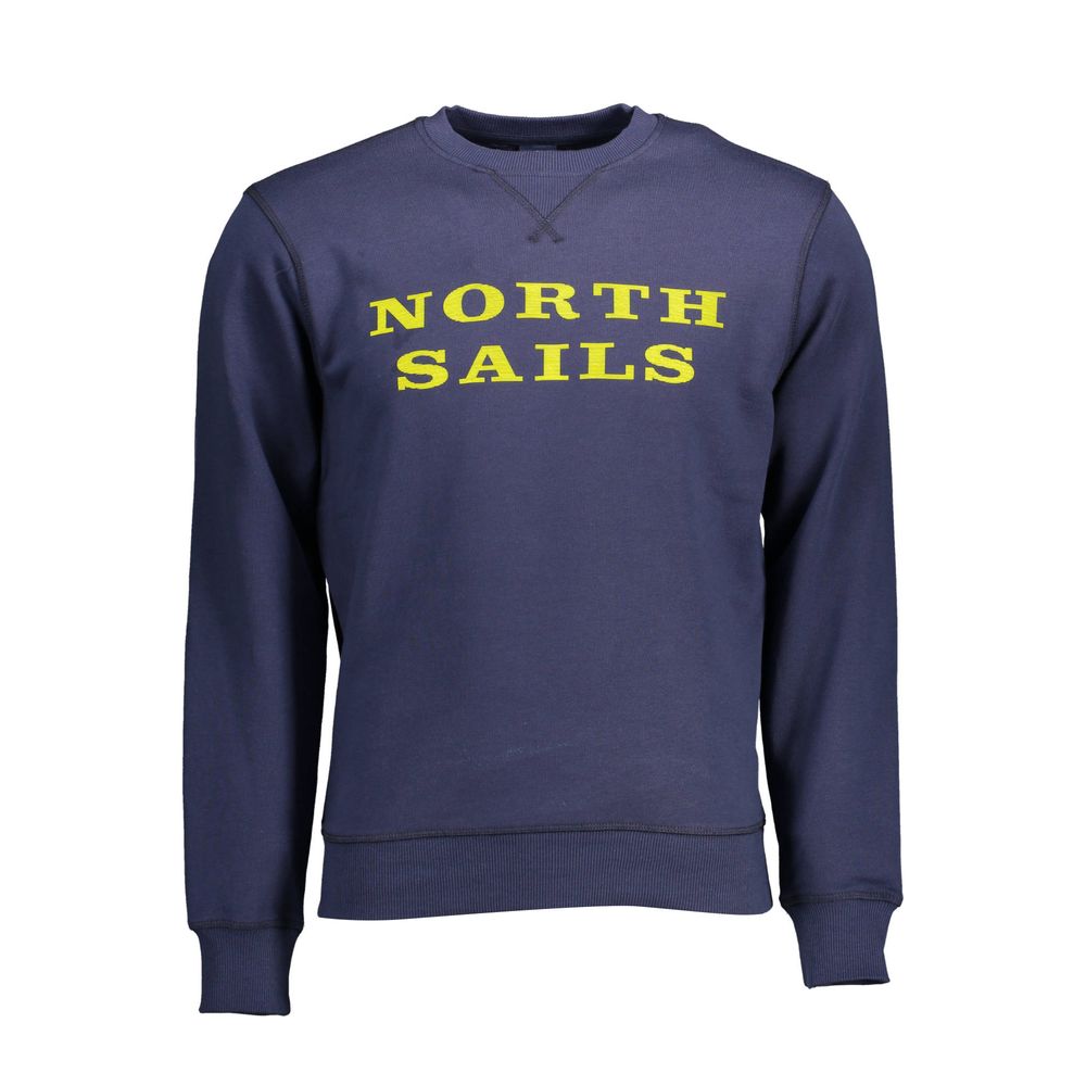 Blue Cotton Men's Sweatshirt - ventzia