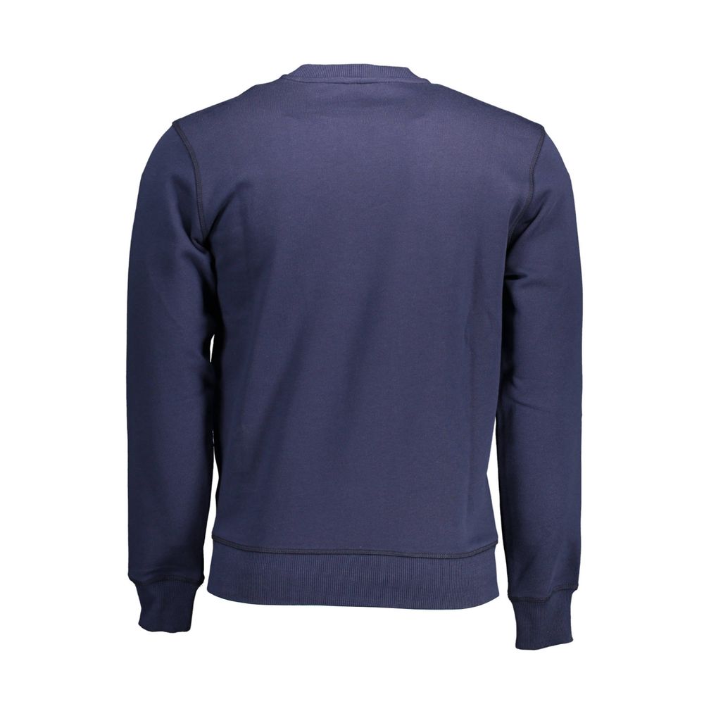 Blue Cotton Men's Sweatshirt - ventzia