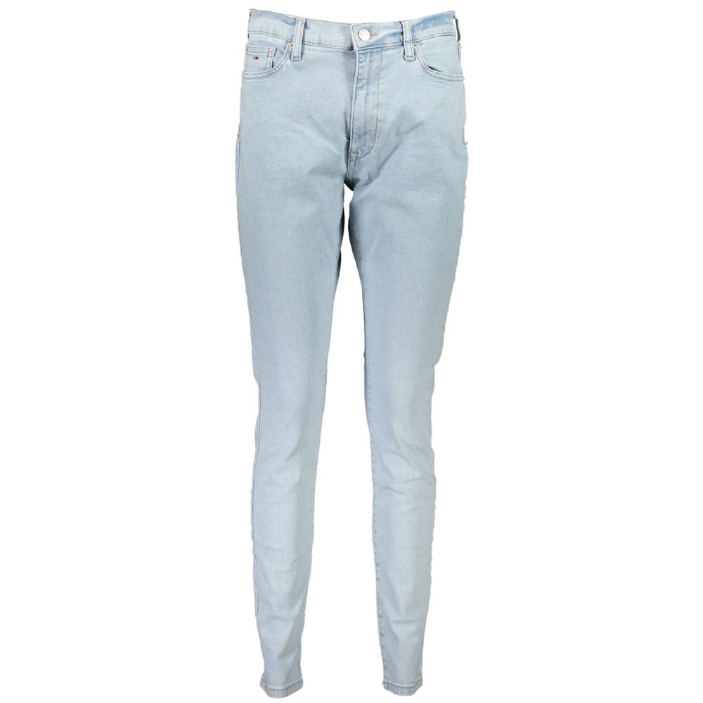 Blue Cotton Women Jeans - ventzia