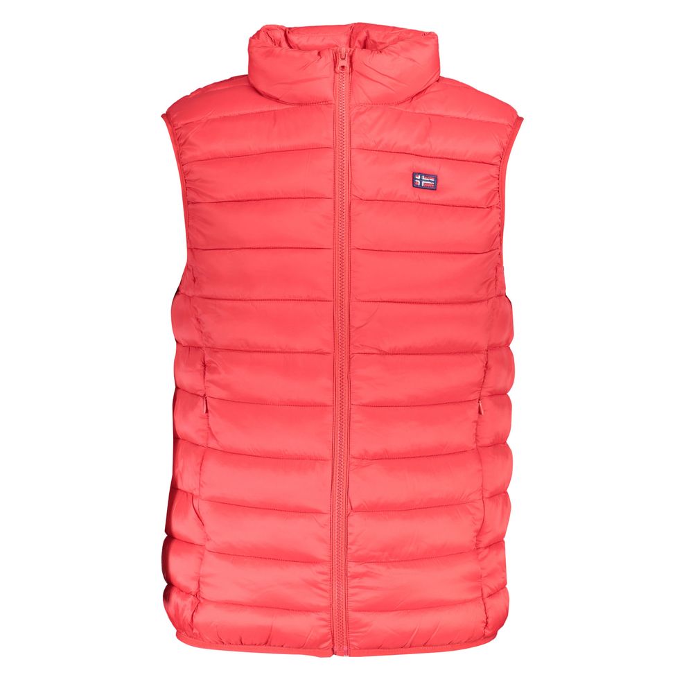 Red Polyamide Men Jacket