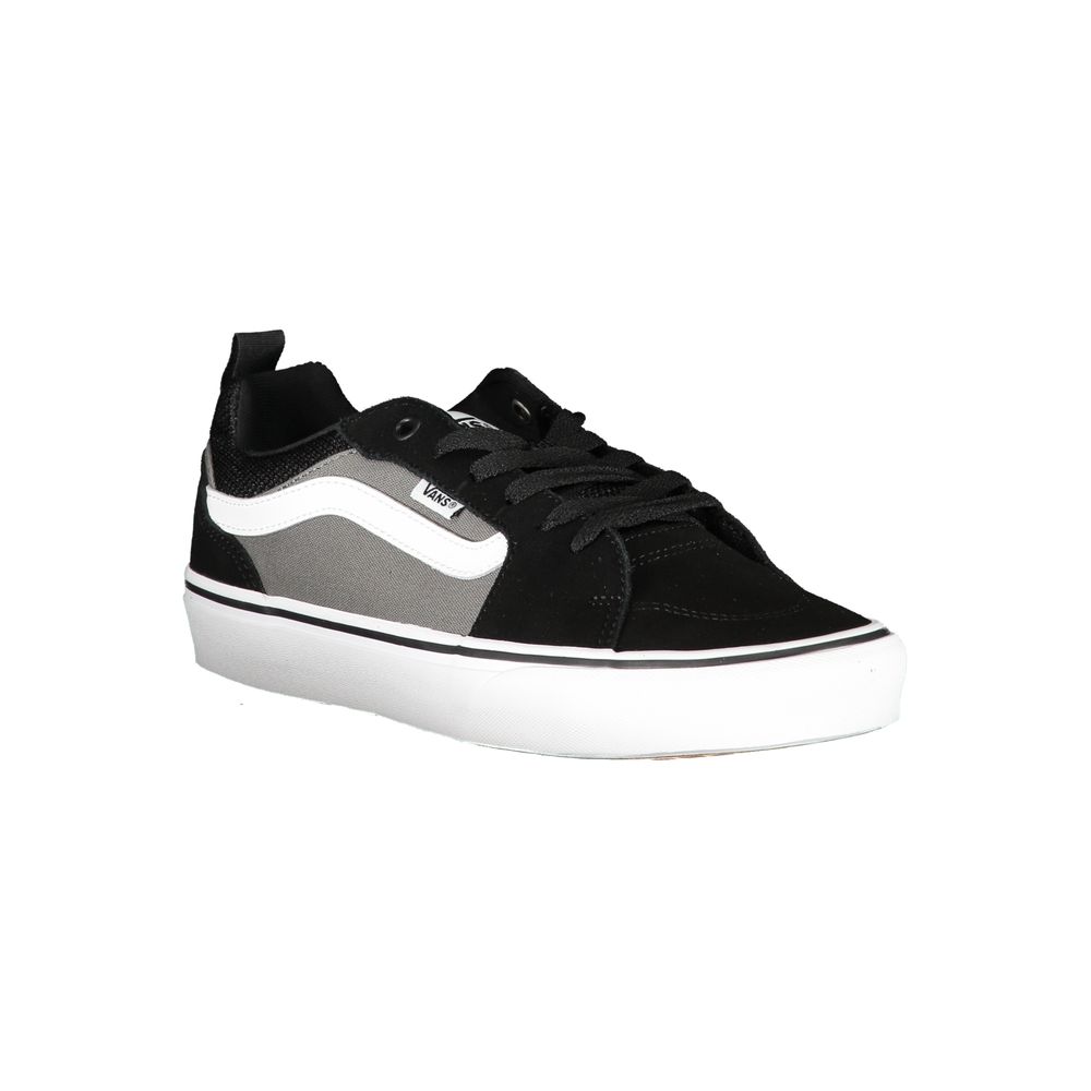 Black Polyurethane Men Sneaker - ventzia