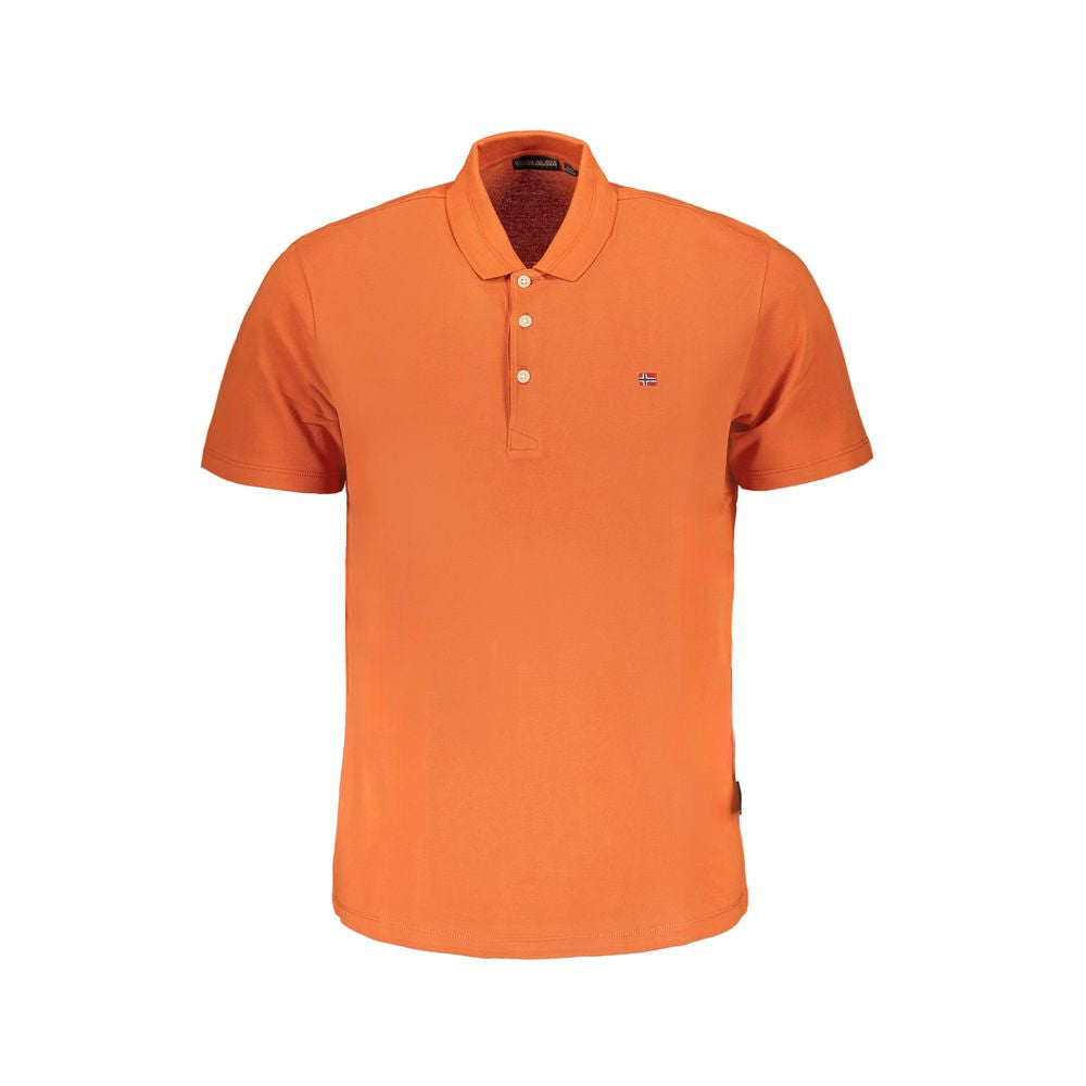 Arancione Cotton Men Polo - ventzia