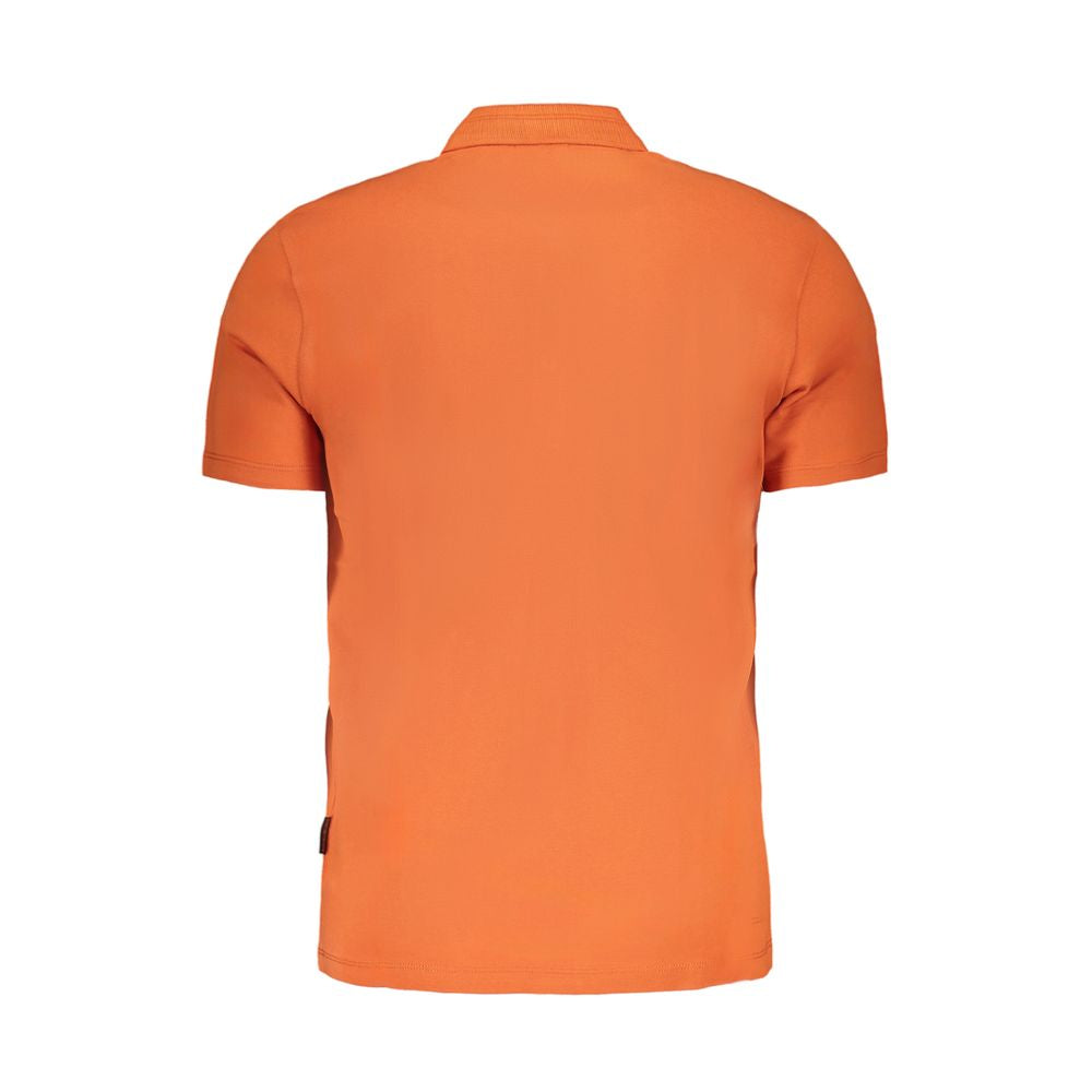 Arancione Cotton Men Polo - ventzia