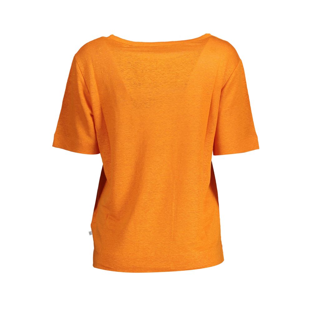 Arancione Linen Women T-Shirt - ventzia