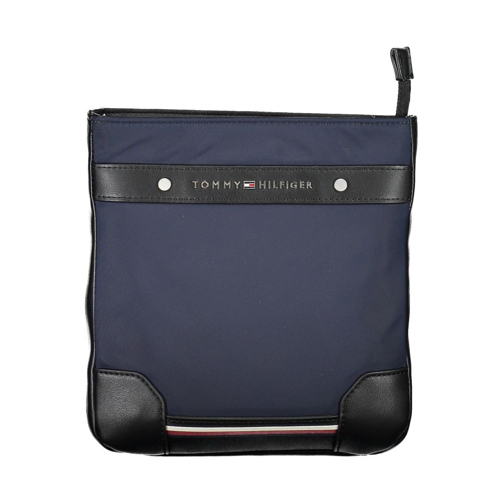 Blue Polyurethane Men's Shoulder Bag - ventzia