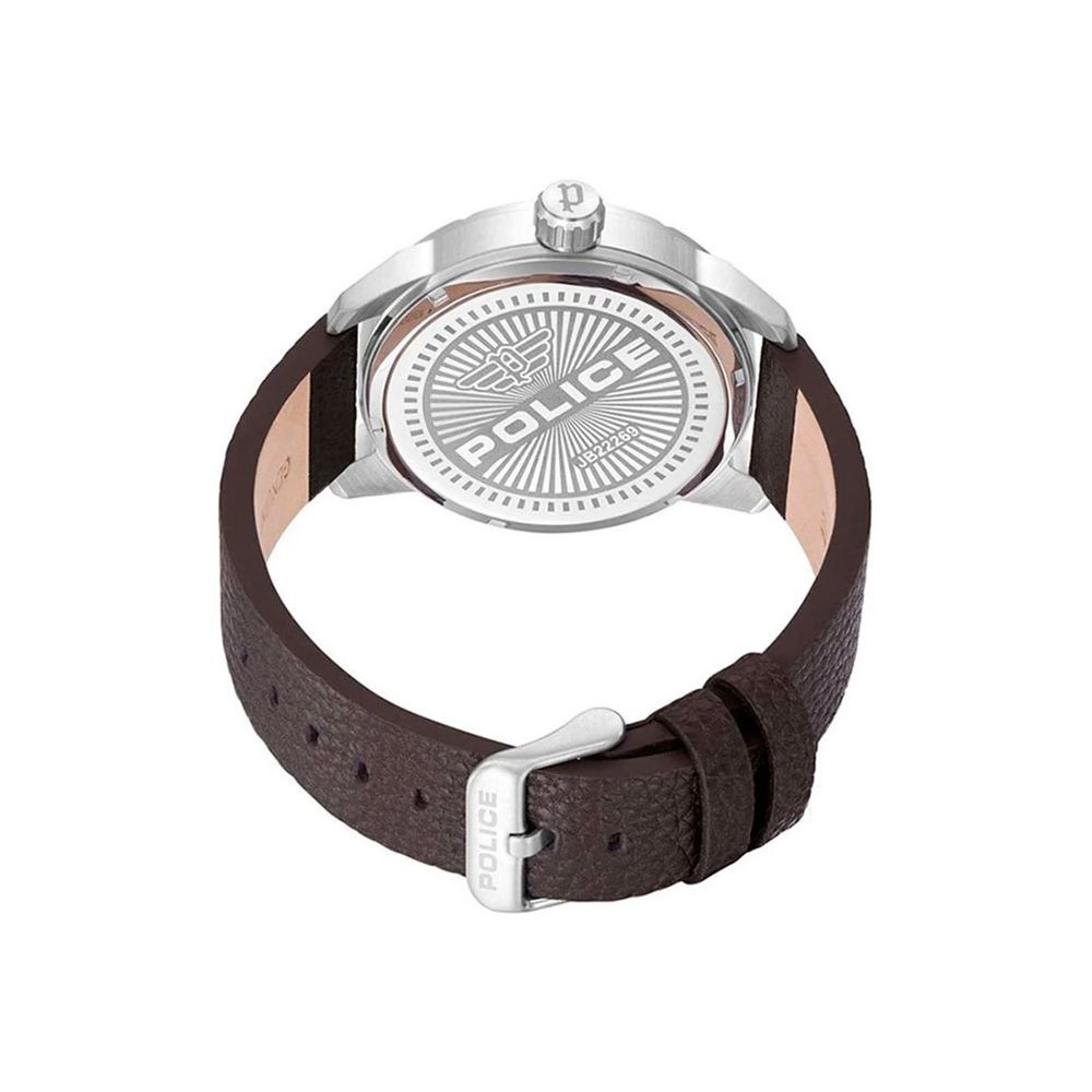 Brown Leather Dress Watch - ventzia