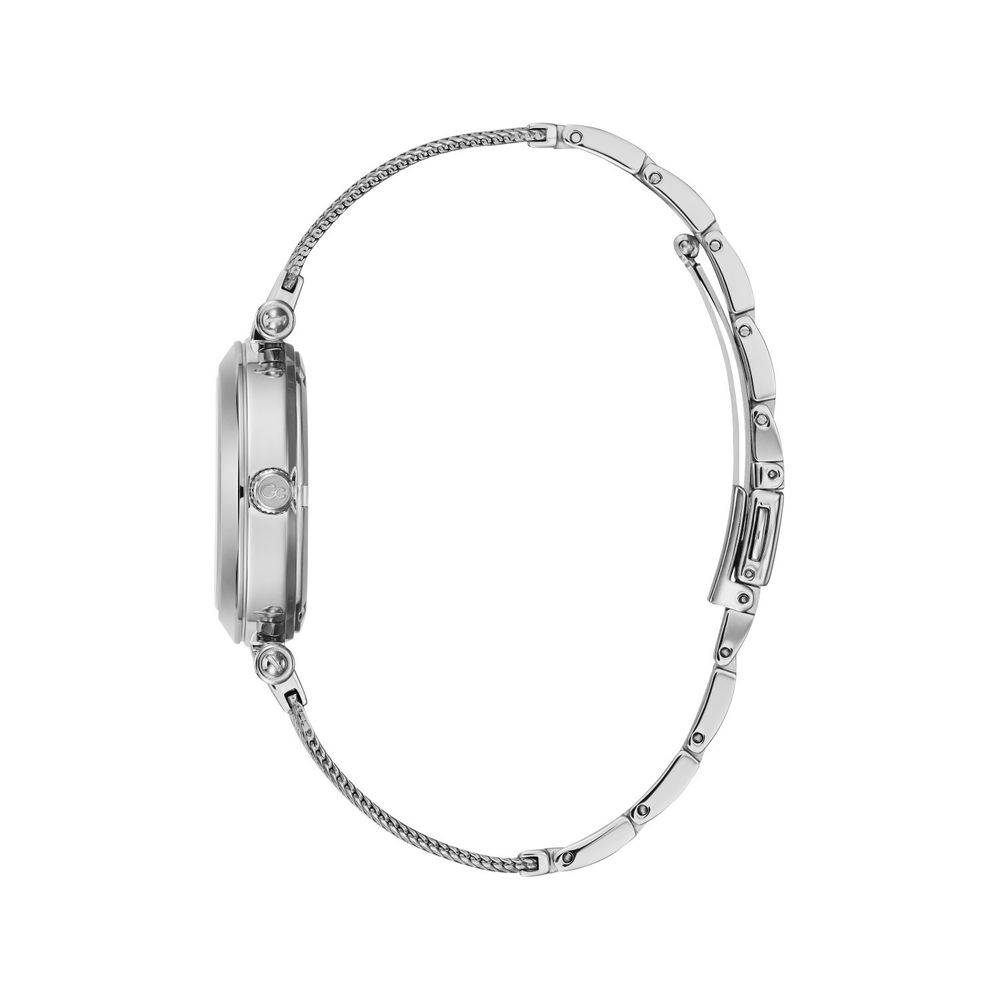 Silver Stainless Steel Dress Watch - ventzia