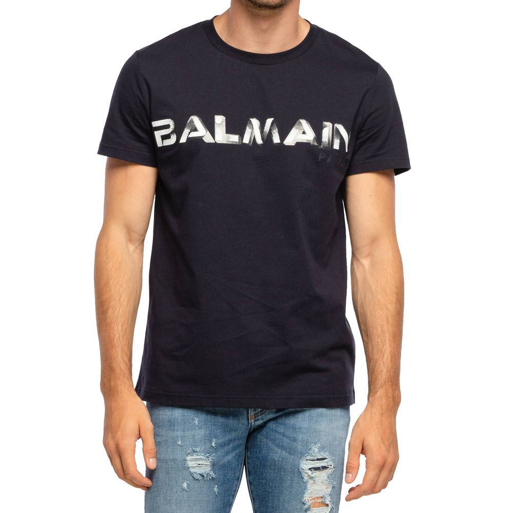 Blue Cotton T-Shirt - ventzia
