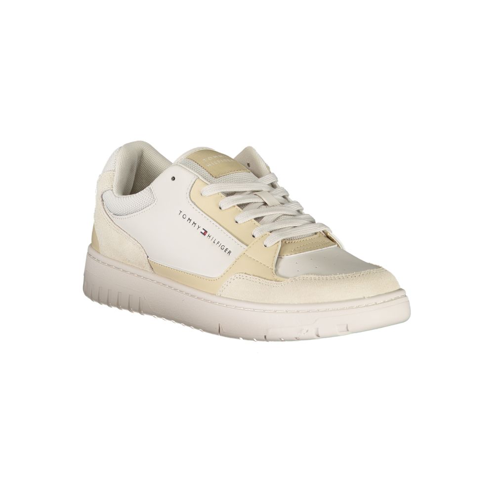 Beige Polyethylene Men Sneaker - ventzia