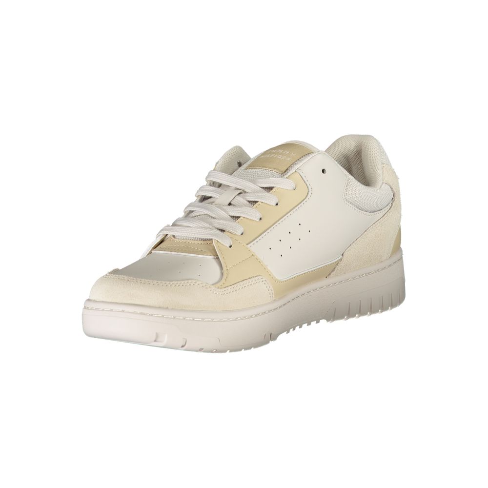 Beige Polyurethane Men Sneaker - ventzia