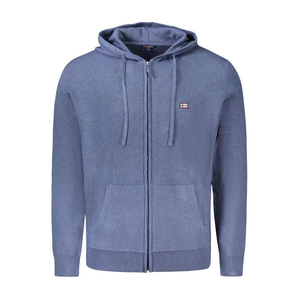 Blue Polyamide Men Cardigan - ventzia
