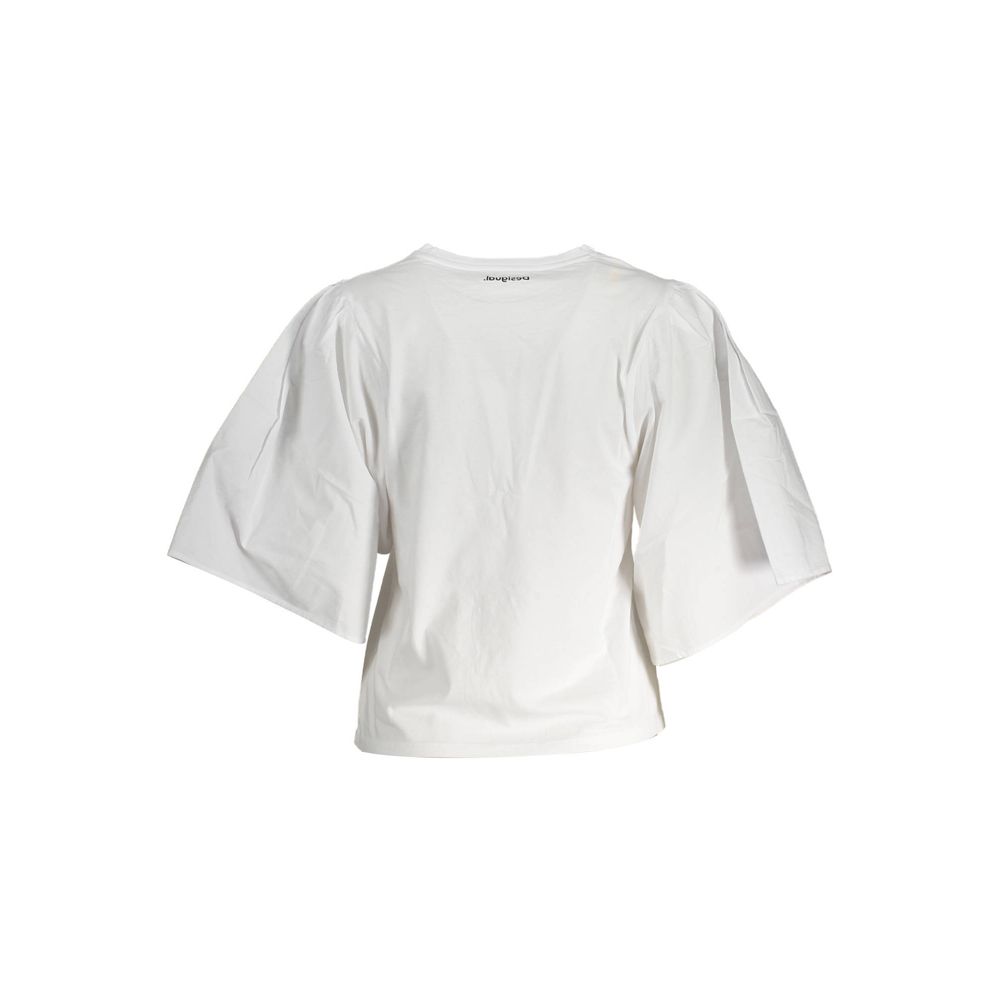 White Cotton Women Top - ventzia
