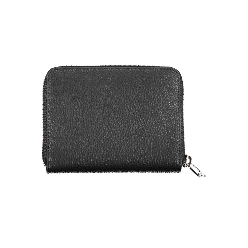 Black Polyurethane Women Wallet - ventzia