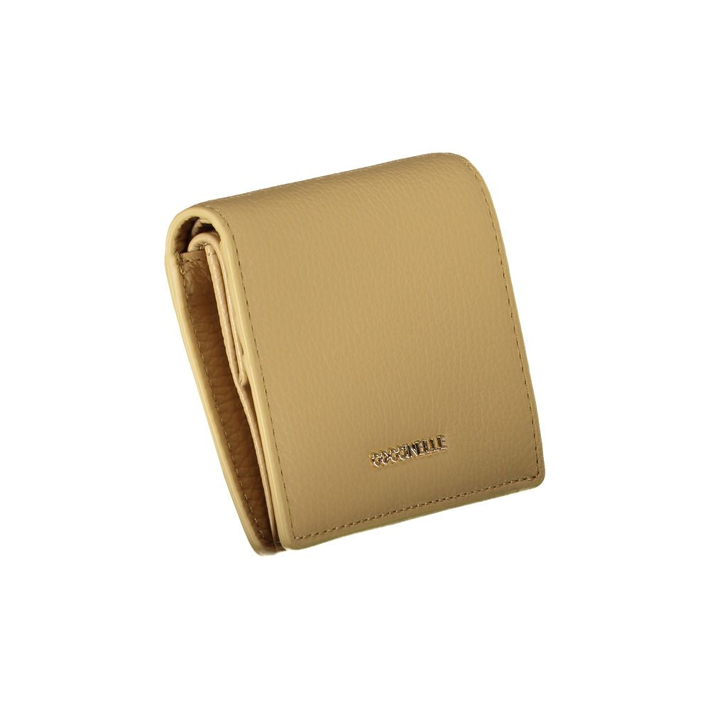 Beige Leather Women Wallet - ventzia