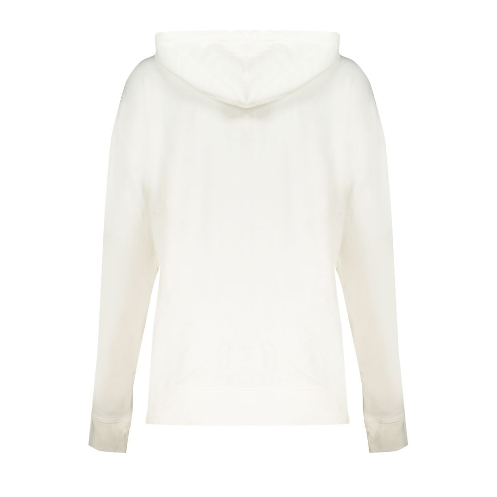 White Cotton Women's Hoodie - ventzia