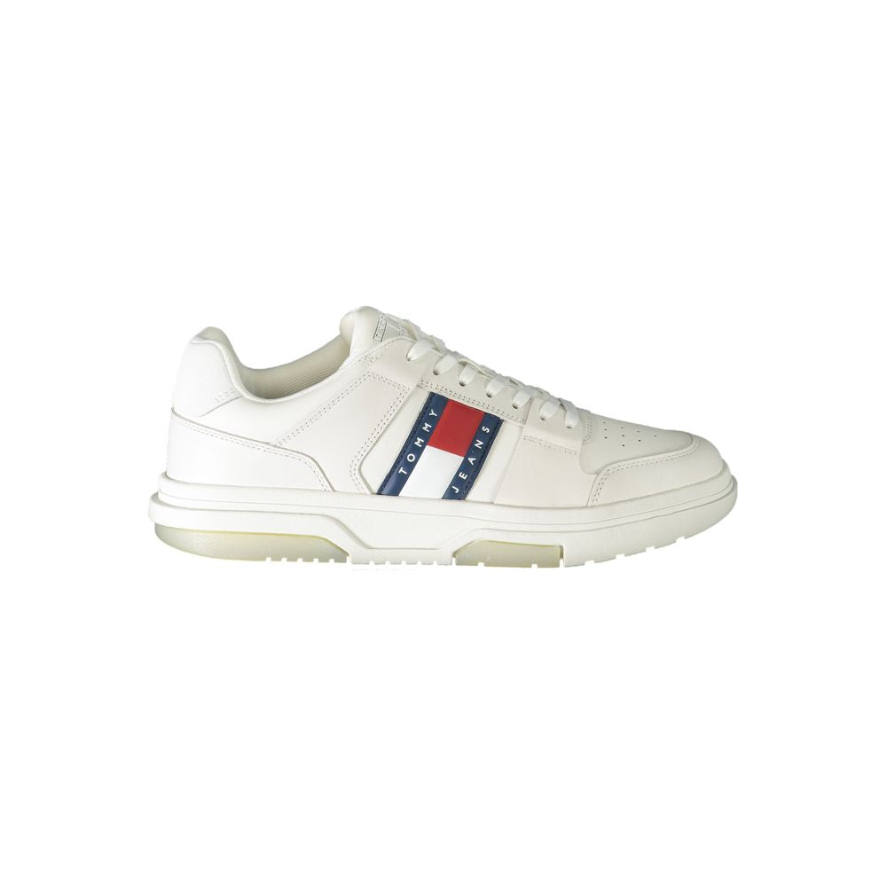 Bianco Polyurethane Men Sneaker - ventzia