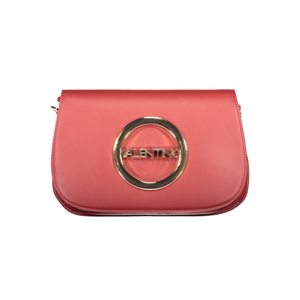 Rosso Polyurethane Women Handbag - ventzia