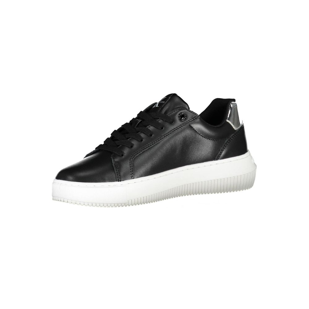 Nero Leather Women Sneaker - ventzia