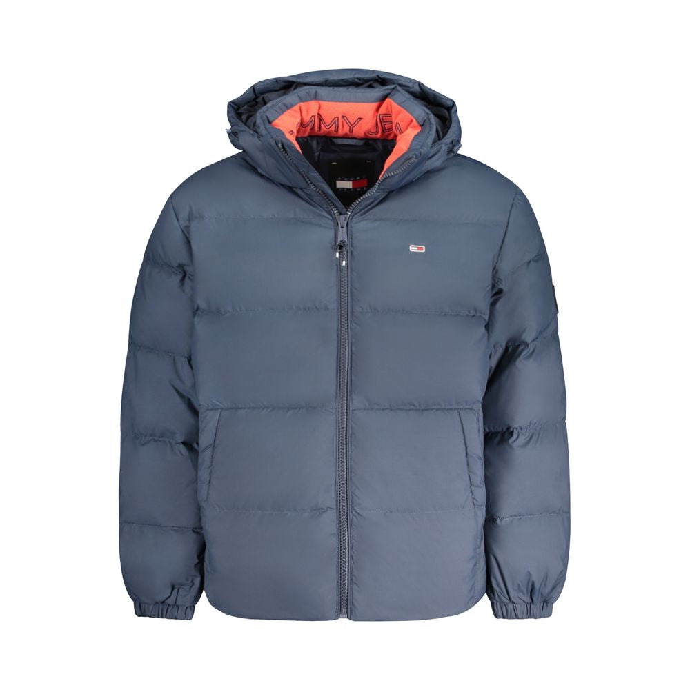 Blue Polyester Men's Jacket - ventzia