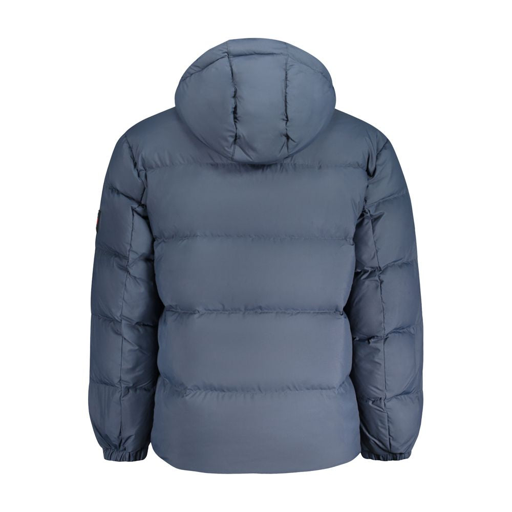 Blue Polyester Men's Jacket - ventzia