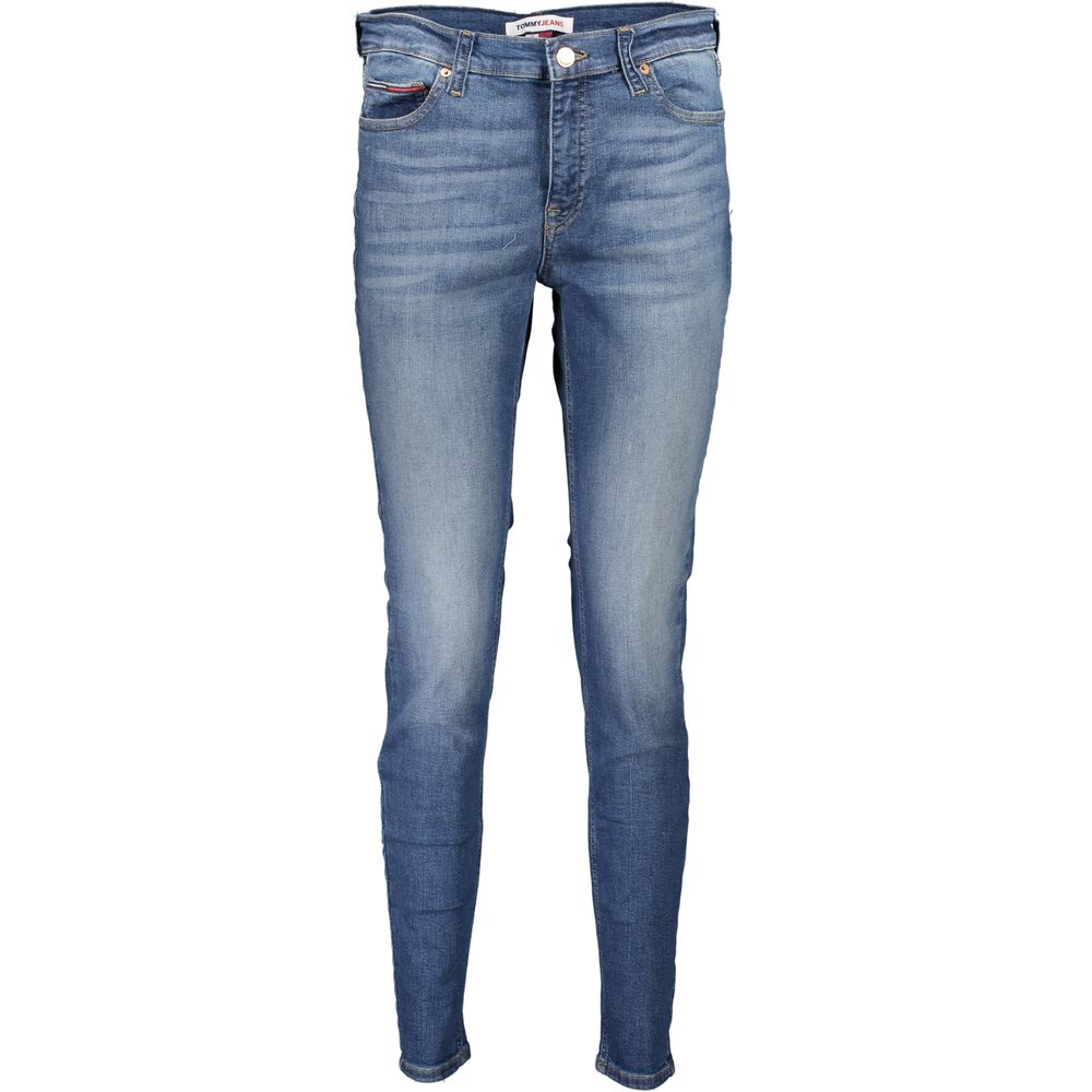 Blue Cotton Women Skinny Jean - ventzia