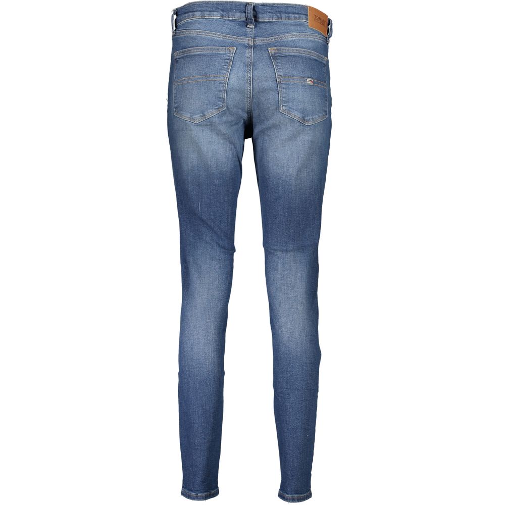 Blue Cotton Women Skinny Jean - ventzia