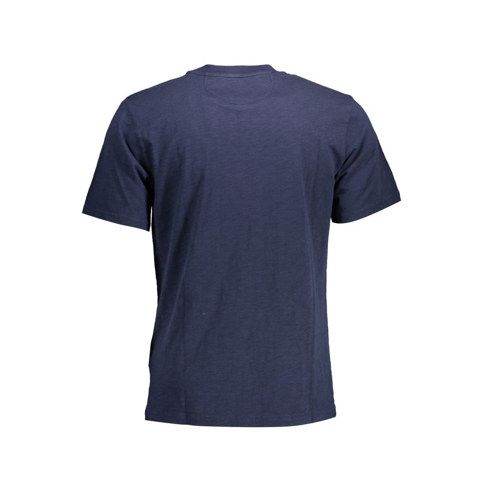 Blue Cotton Men's T-Shirt - ventzia