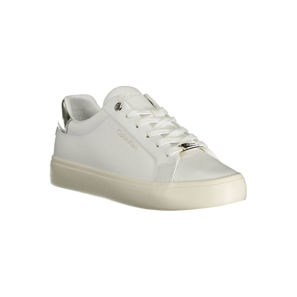 White Leather Women Sneaker - ventzia