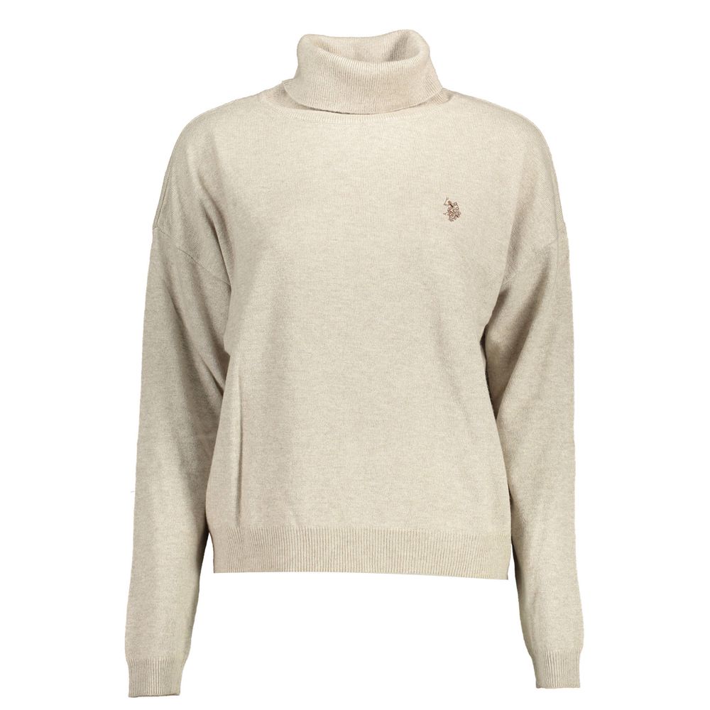 Beige Wool Women Sweater - ventzia