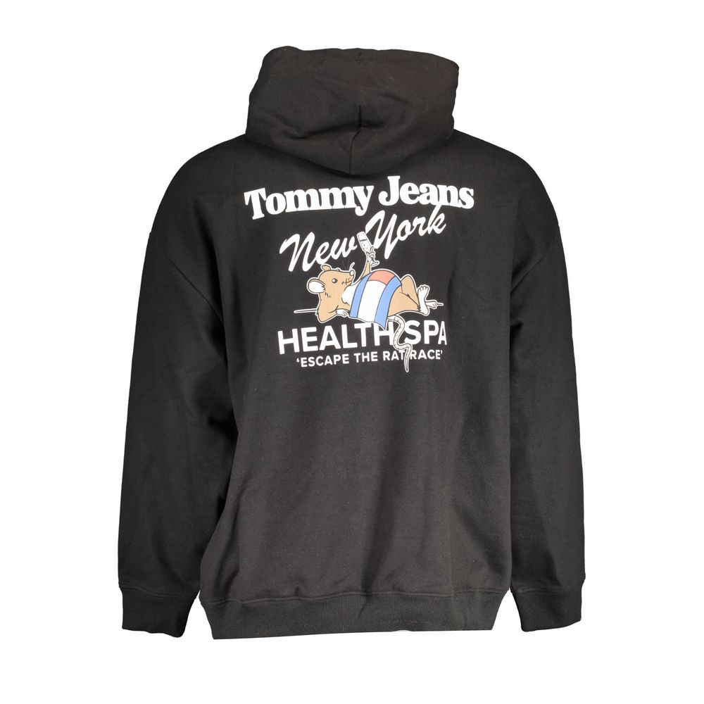 "Black Cotton Men's Sweatshirt" - ventzia