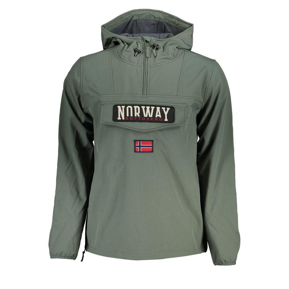 Green Polyester Jacket - ventzia