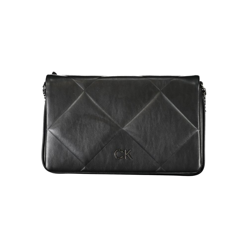Black Polyester Women Shoulder Bag - ventzia