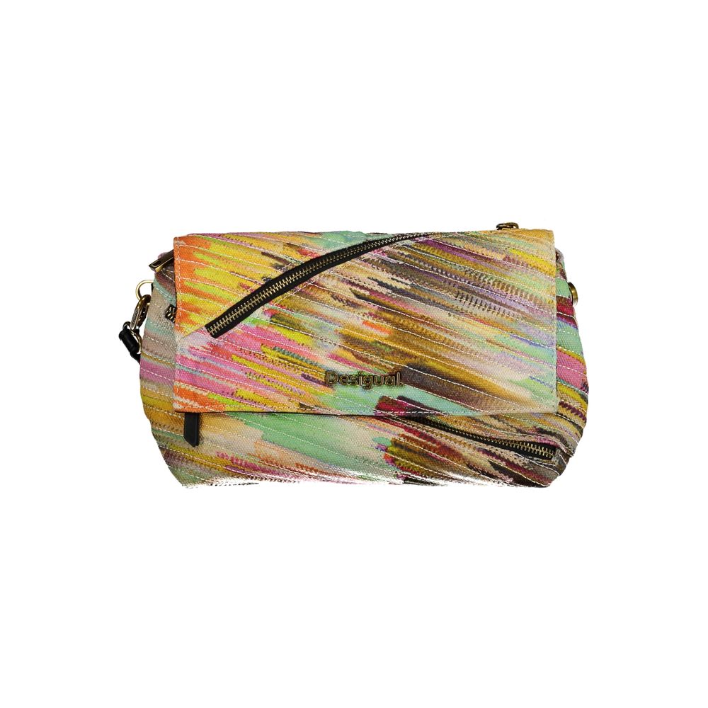 Yellow Polyester Handbag - ventzia