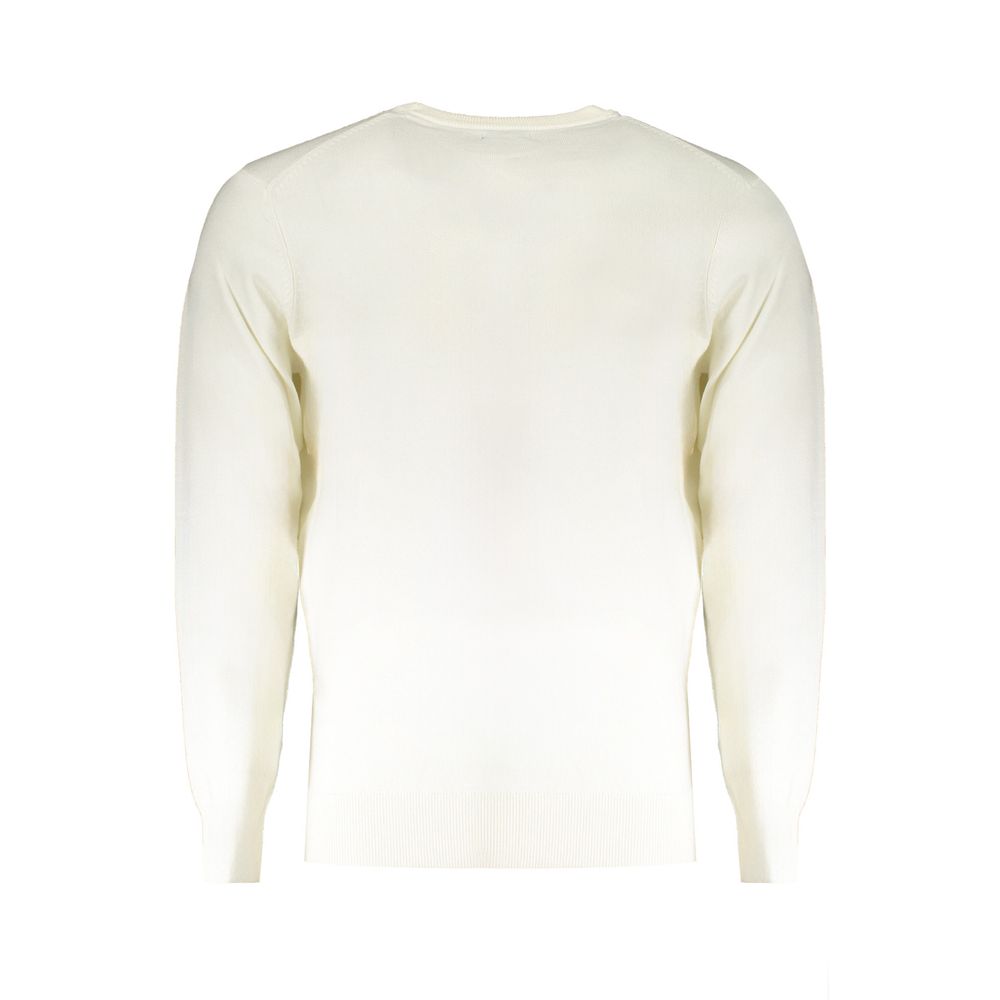 Bianco Poliammide Men's Sweater - ventzia
