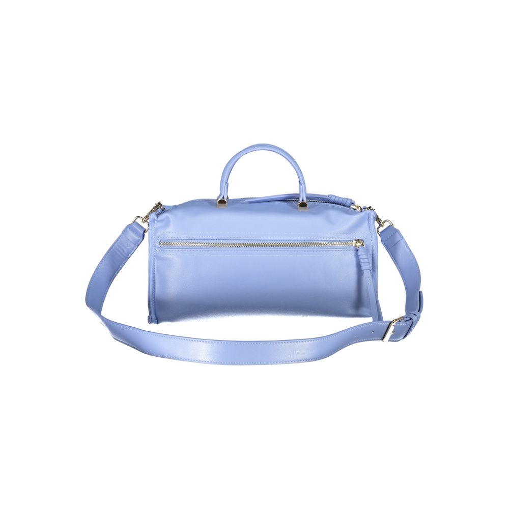 Azzurro Polyurethane Women Handbag - ventzia