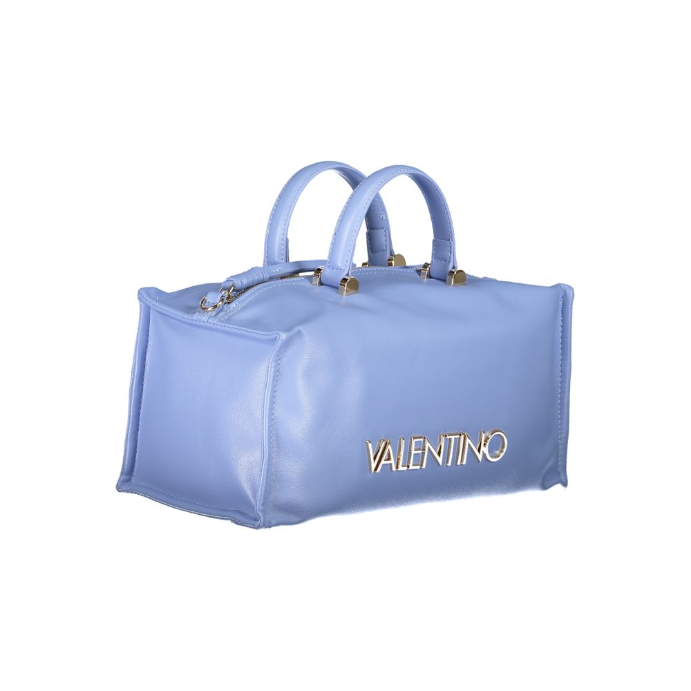 Azzurro Polyurethane Women Handbag - ventzia