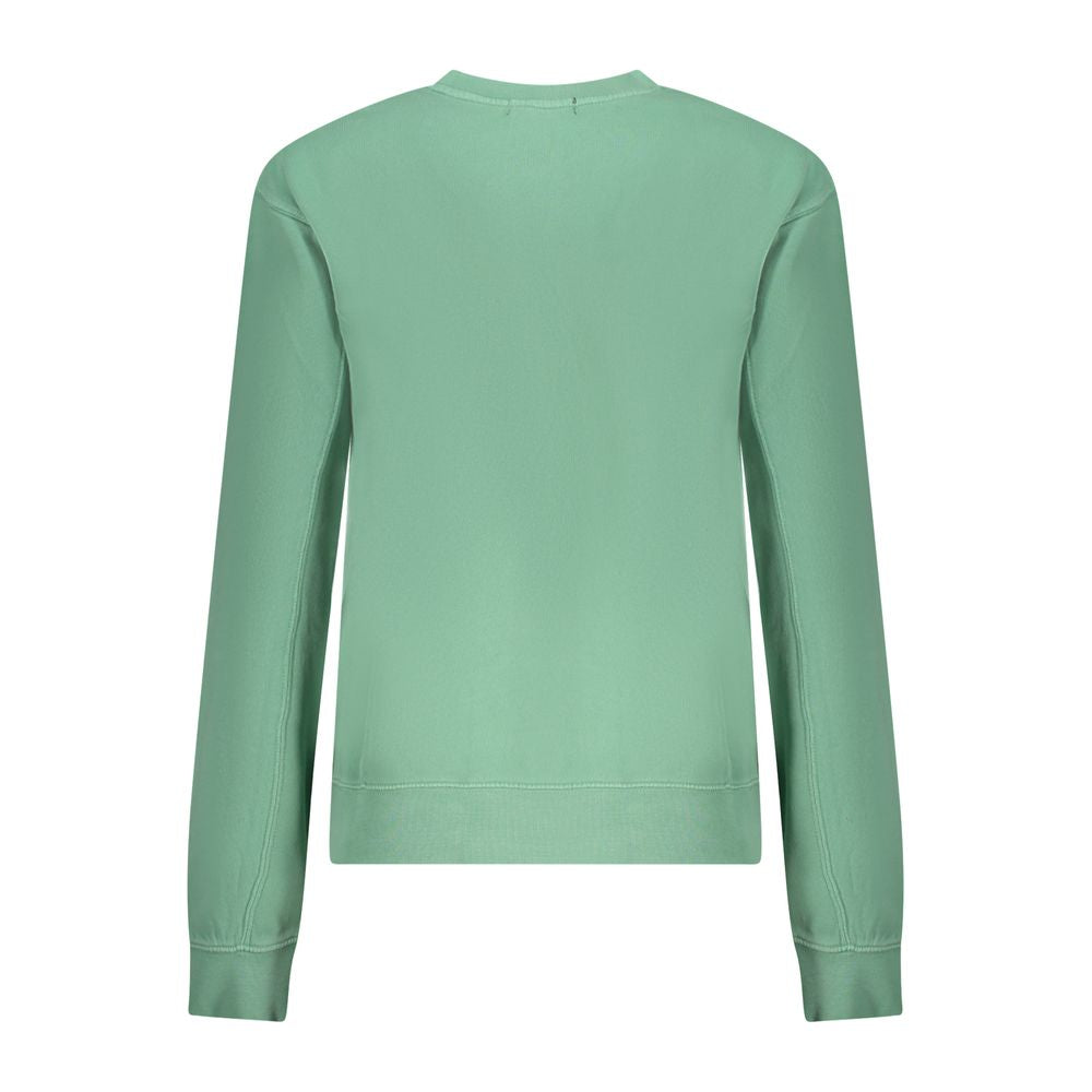 Green Cotton Women Sweater - ventzia